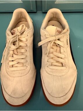 Puma Women’s Suede Classic Sneakers in Cream